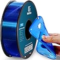 Geeetech TPU Filament 1.75mm, Shore 95A Flexible 3D Printer Filament with High Elasticity, 1KG (2.2lbs) Spool, Dimensional Accuracy ±0.03mm, Fits Most FDM Printers, Clear Blue