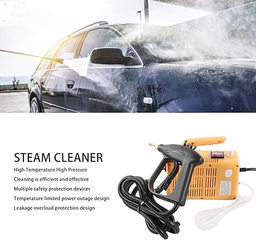 Miniatura 6 de Limpiador a vapor de 1700 W, limpiador de vapor de alta temperatura, limpiador de vapor eléctrico para el hogar, para manchas de aceite y polvo,