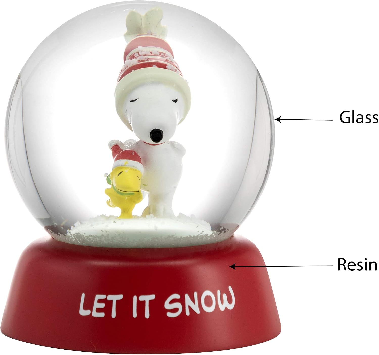 Hallmark Snoopy Christmas Ice Skating Snowglobe
