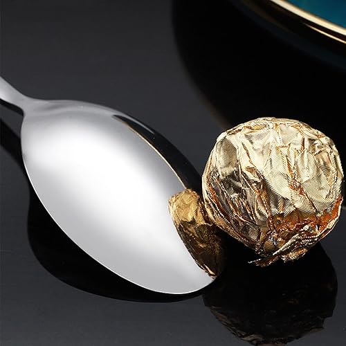 Miniatura 3 de Juego de cubiertos de 84 piezas, juego de cubiertos rojos para 12 cucharas pulidas de espejo, juego de vajilla para comer y cocina, con vajilla apta