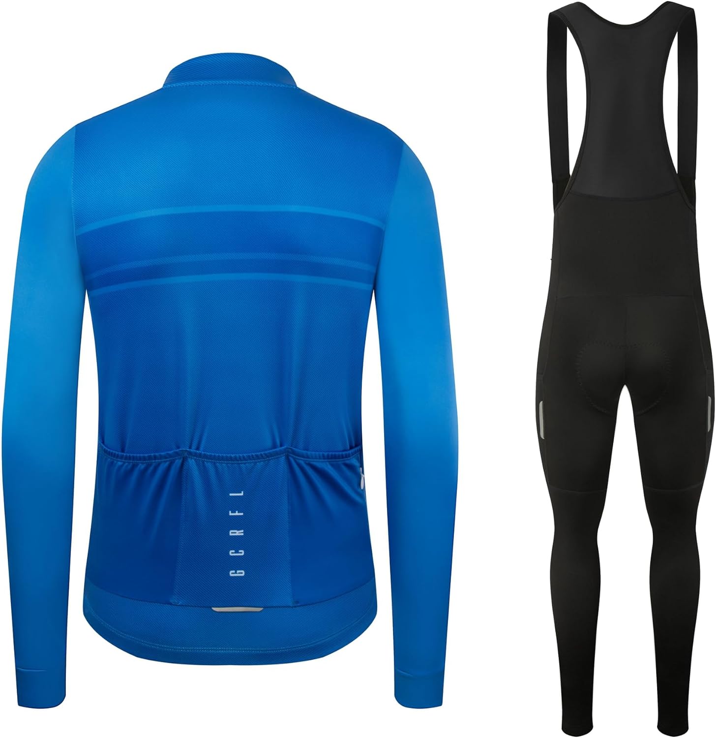 GCRFL Winter Cycling Kit Men's Cycling Jersey Set Long Sleeves Jersey Bike Pants Cycling Clothing Softshell Windbreaker - Image 2