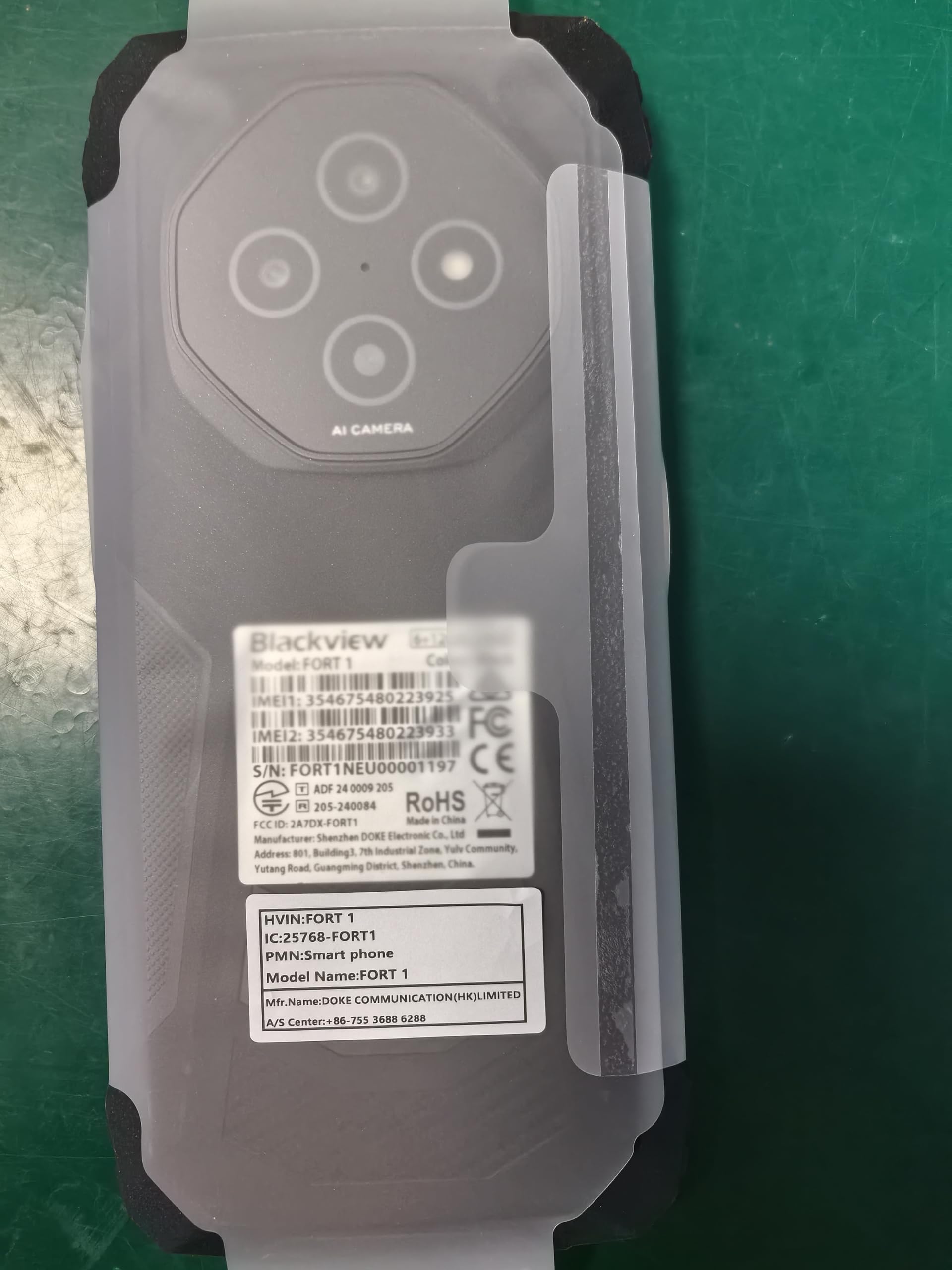 Blackview Fort 1 Rugged Smartphone Android 15, Batteria 10000mAh Telefono Indistruttibile, Gemini AI, 18(6+12) GB+256GB/2TB TF Celluare Antiurto, 6.56" HD+, 4G/NFC/OTG/Fingerprint/GPS/2 Anni Garanzia