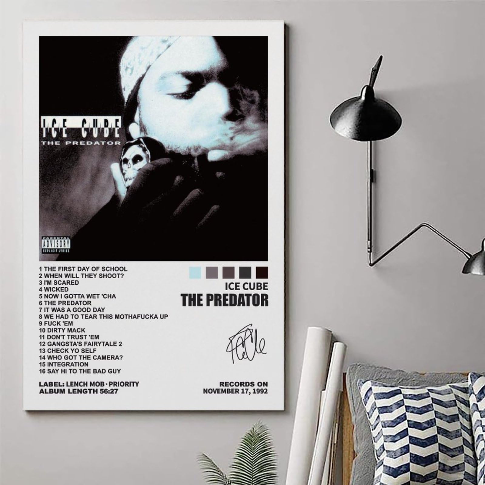 doopz Ice Cube Poster The Predator Album Cover Posters for Room