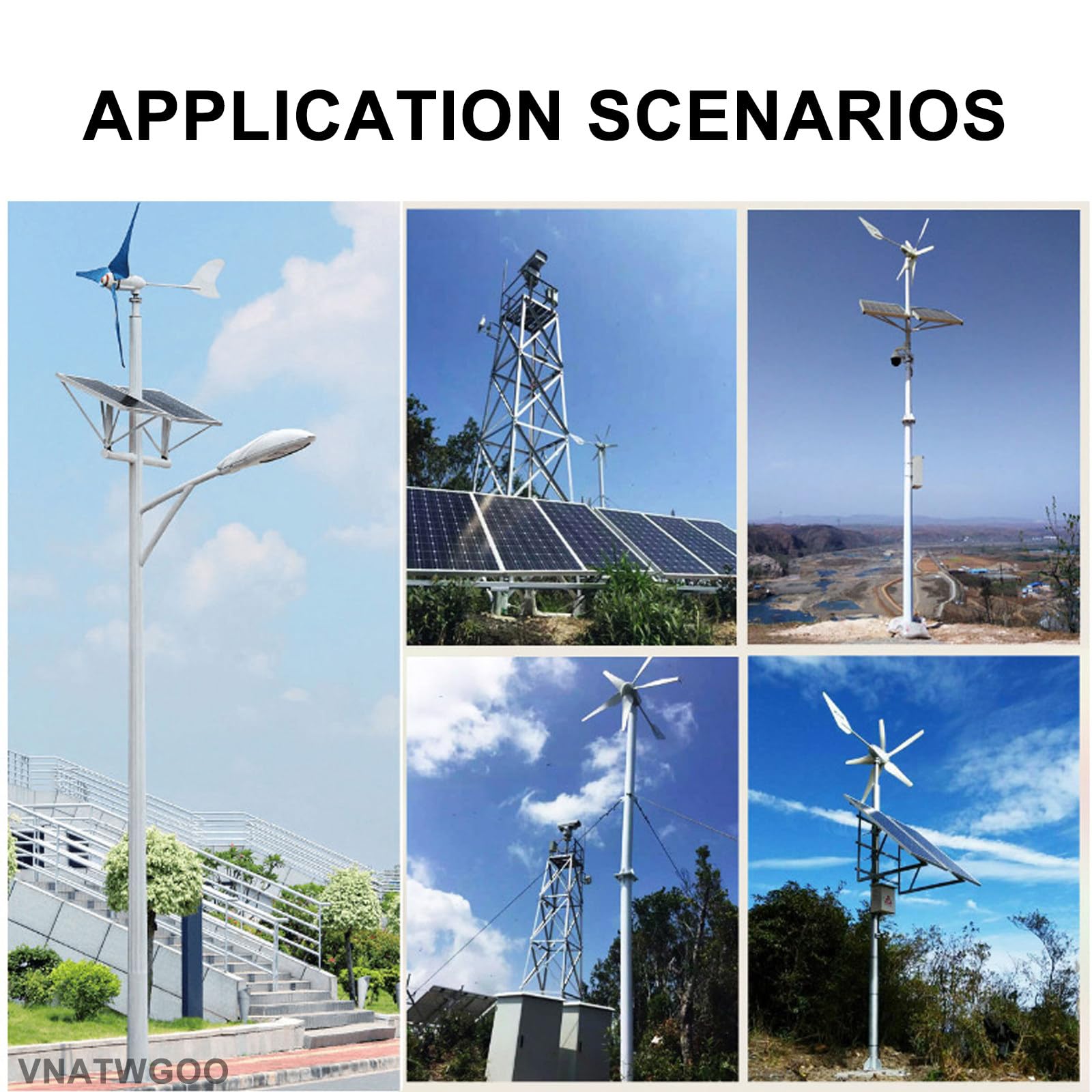 Controlador HíBrido EóLico-Solar De 16000 W, Controlador De Carga Mppt con Resistencia De Descarga Externa, Regulador De Voltaje De 12 V/24 V/48 V, para Panel Solar De Generador EóLico,12V