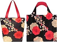 Vista 8 de Wrapables Bolsa de viaje grande de Carryall + bolsa de compras reutilizable, plegable, compacta y certificada OEKO-TEX