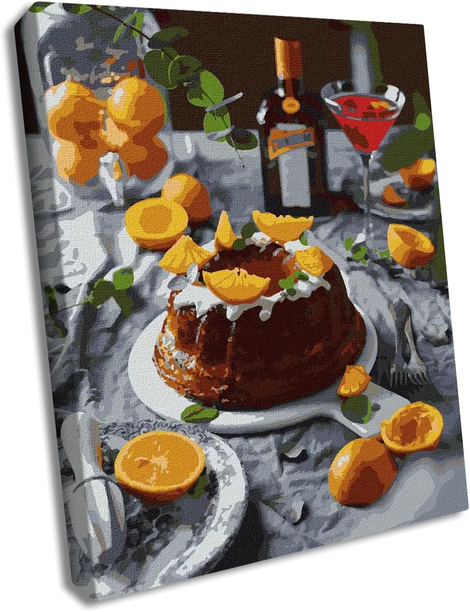 Wizardi Painting by Numbers on a Stretcher kit - Orange Delight KHO5616 Ideyka