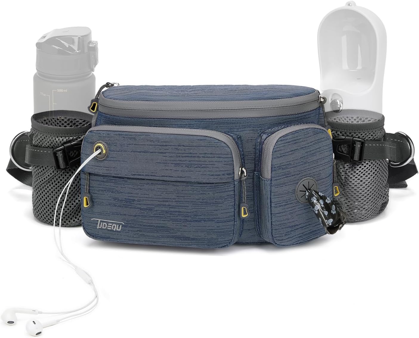 TUDEQU Hiking Fanny Pack for Men Women Large Hiking Waist Packs Mens Fanny Pack Crossbody Waist Bag for Men for Travel