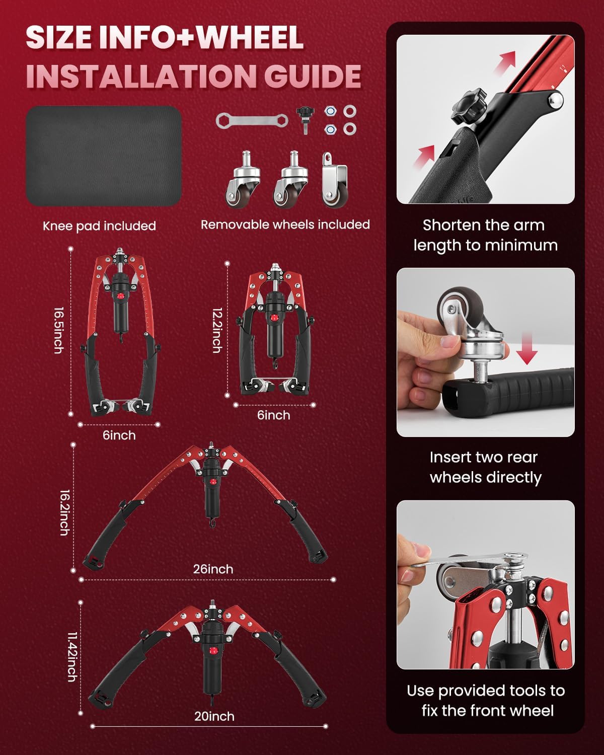 SAKER Twister Arm Trainer, Adjustable Hydraulic Home Gym Equipment for Strength Training, 22-440Lbs Chest Expander with Ab Roller Wheel, Workout Equipment for Men & Women, Arms Chest Core