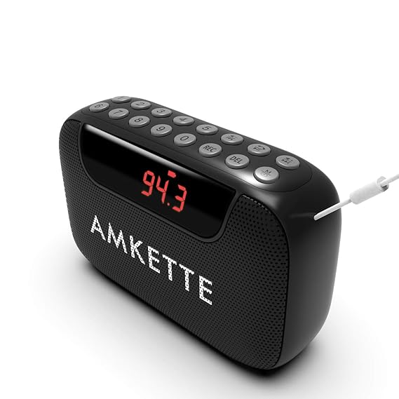 (Refurbished) Amkette Pocket Blast Wireless Bluetooth Speaker with Type