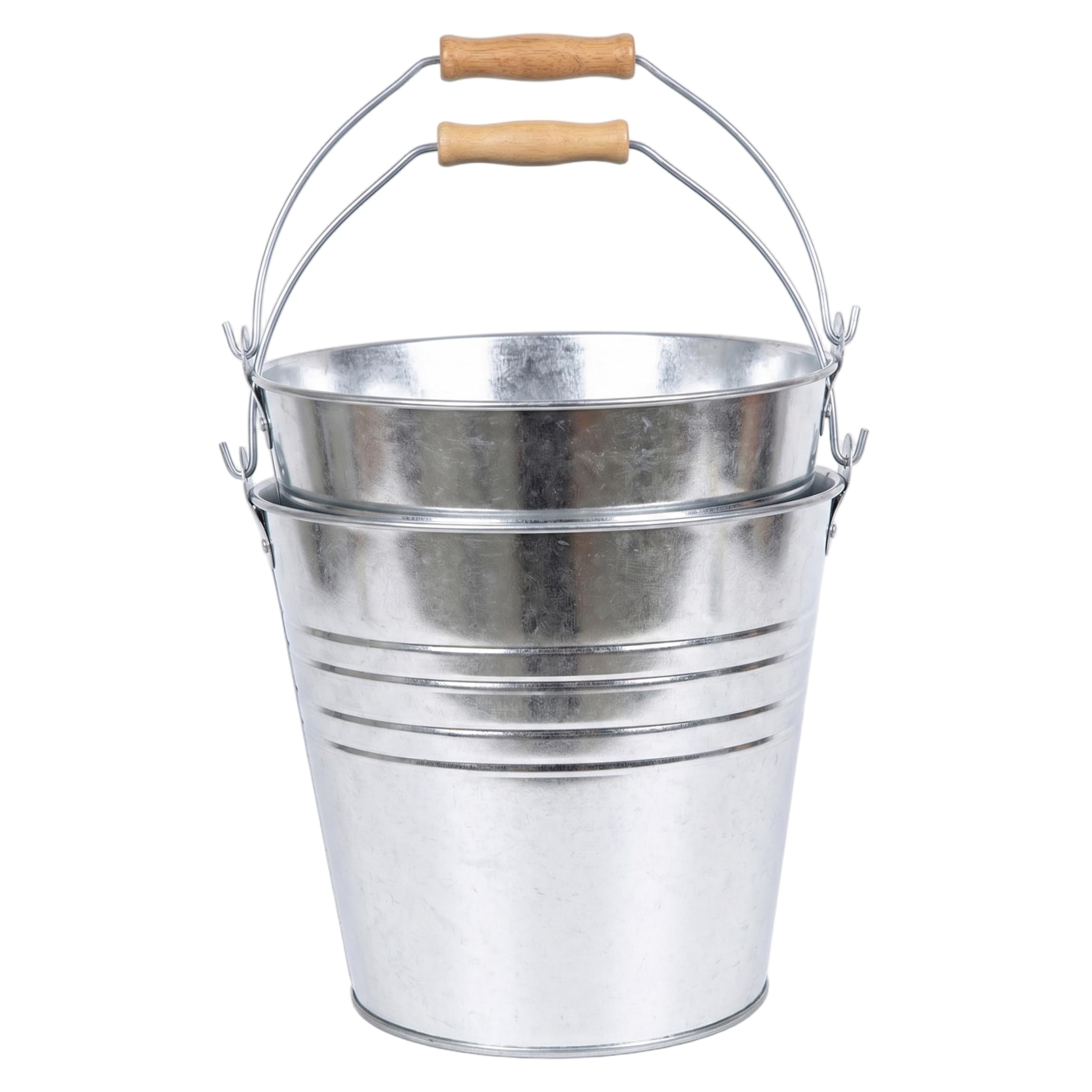 Cubo para cerveza grande de metal: mantén tus botellas frías sin goteos ni paseos a la nevera