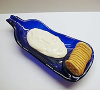 Vista 3 de UpC- Plato de inmersión reciclado para botellas de vino azul cobalto