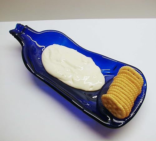 Miniatura 3 de UpC- Plato de inmersión reciclado para botellas de vino azul cobalto