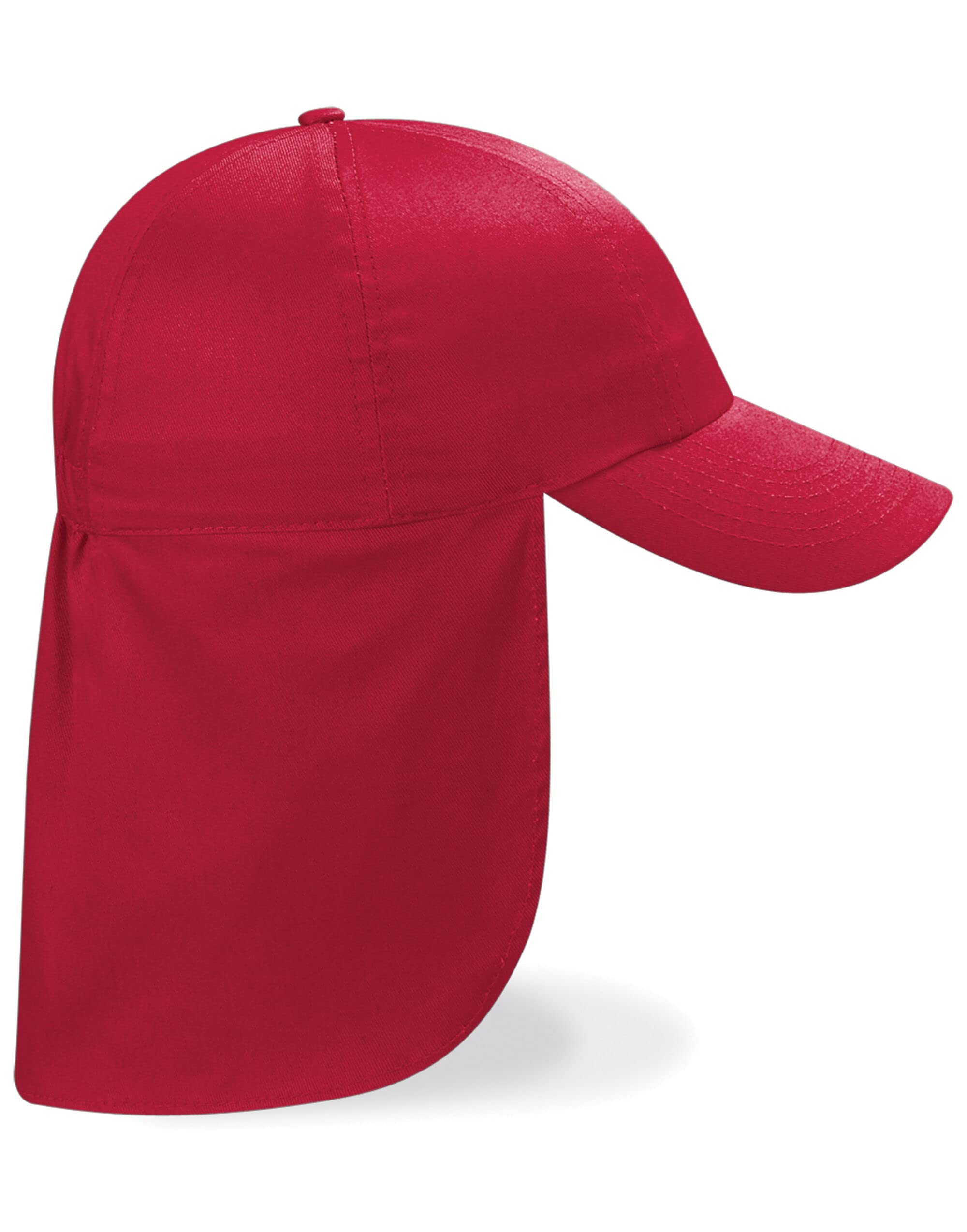 L4 Boys Classic Red Kids Legionnaire Safari Cap Hat Headwear (, One Size)