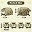 SQEQE Pallas Cat Plush, Steppe Cat Stuffed Animals Plushie with 4 Cute Babies Cat Plushies in Her Tummy, Soft Cat Plushie Gifts for Kids Adults