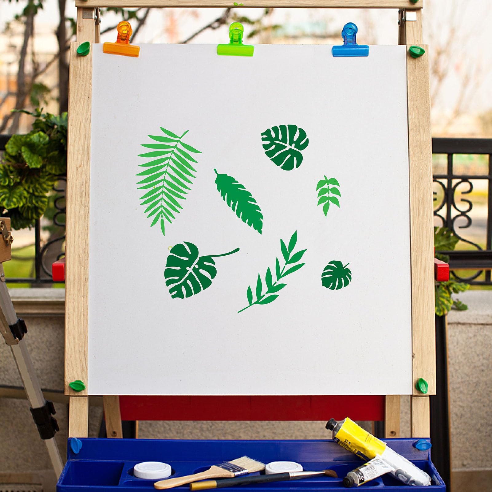 GORGECRAFT Stencil con Venature del Legno 30×21 cm Modelli di Torta Riutilizzabili Segno Stencil Quadrato Scava Fuori Modello di Disegno per Dipingere su Parete Scrapbook