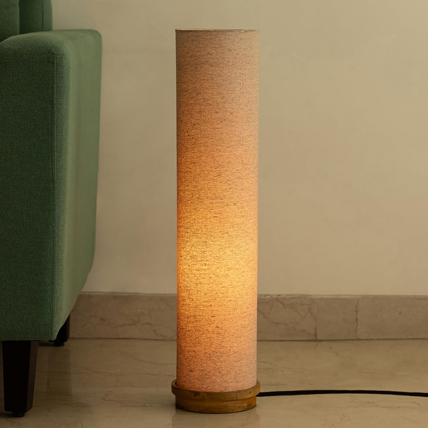 ExclusiveLane 'Ember Tower' Decorative Corner Floor Lamp for Living Room Decoration and Bedroom Home Decor Standing Lamps in Mango Wood (70 Cm, Without Bulb, Handcrafted)-image-4