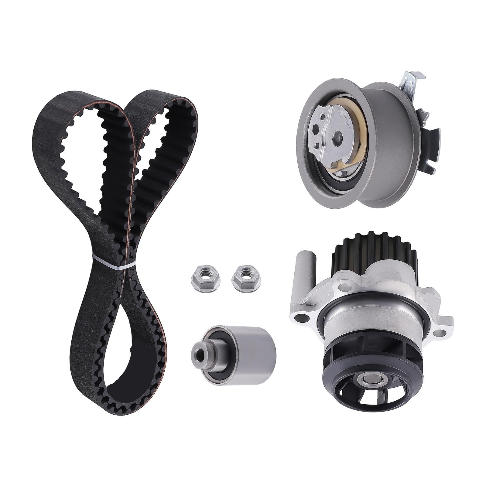 Kit Cinghia Dentata E Pompa Acqua per A2 per A3 2000 2001 2002 2003 2004 2005 2006 2007 2008 2009 2010 K055569XS,T1028WP3 55739701 Pompa Acqua Refrigerante Benzina