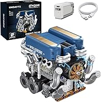 W16 Engine Model Kit 751PCS Twin V8 Design, Motorized STEM Building Blocks Compatible with Lego for Kids 8-14 & Adults