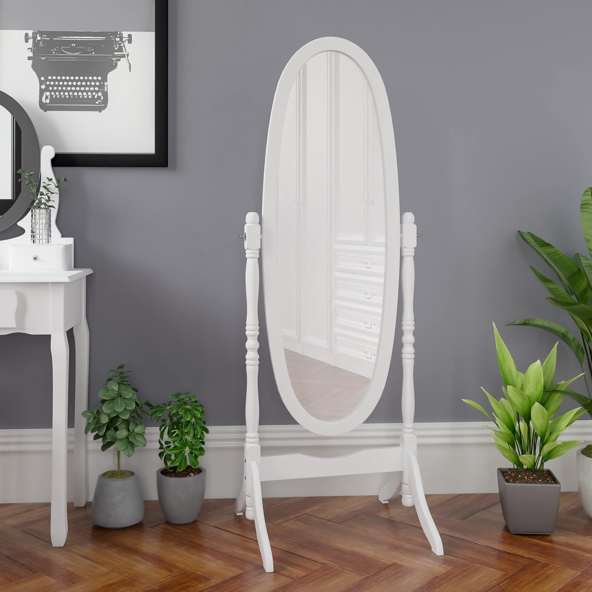 Full Length Mirror White Cheval at Grant Wong blog