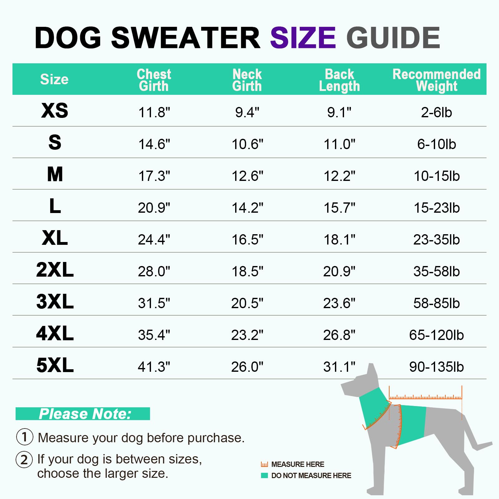 OUOBOB Dog Jumper with High Neck & Striped Sleeves, Elastic & Breathable Sweater for Large Dogs Easy On/Off Stretchy Cuffs - Image 4