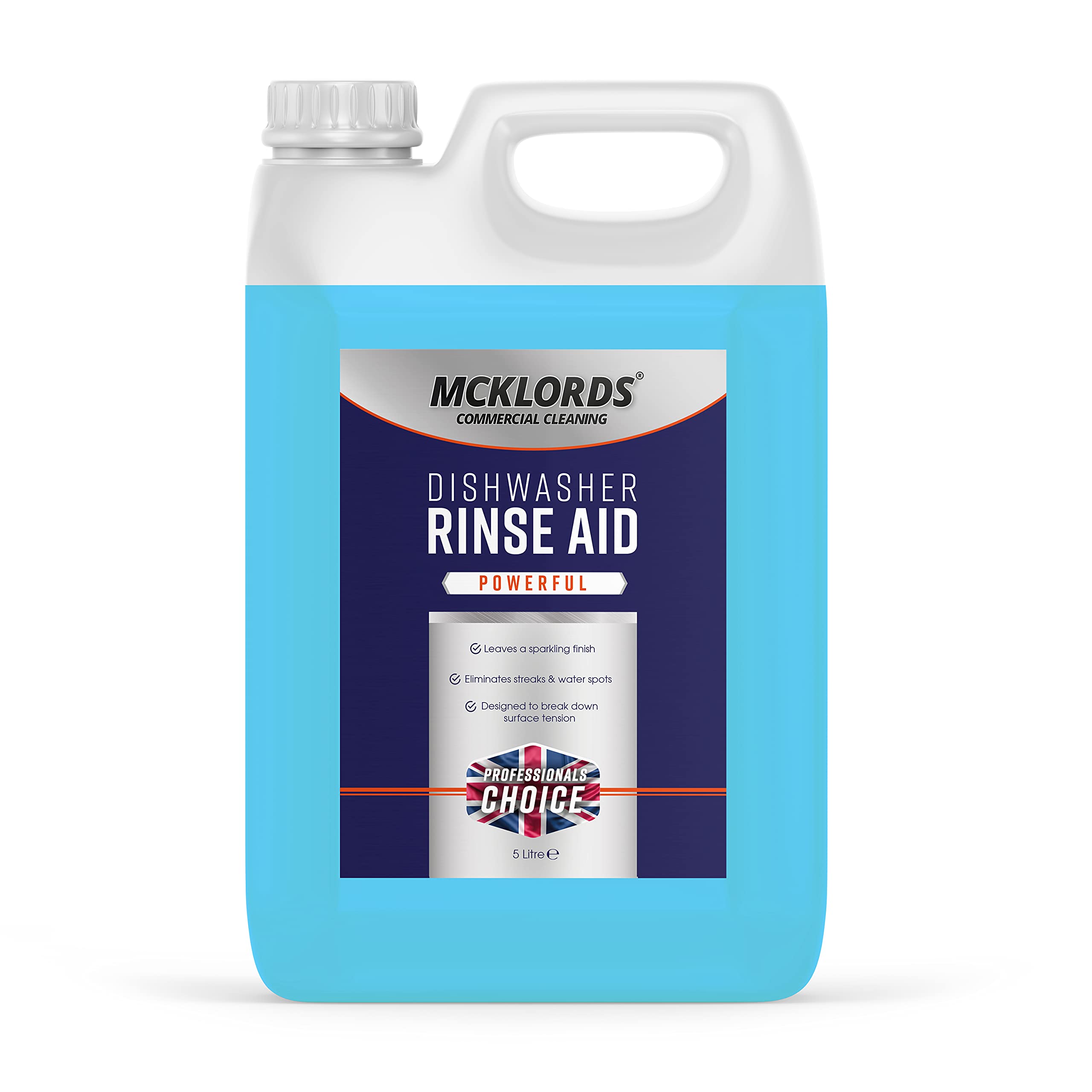 Dishwasher Rinse Aid, 5 Litre, Blue