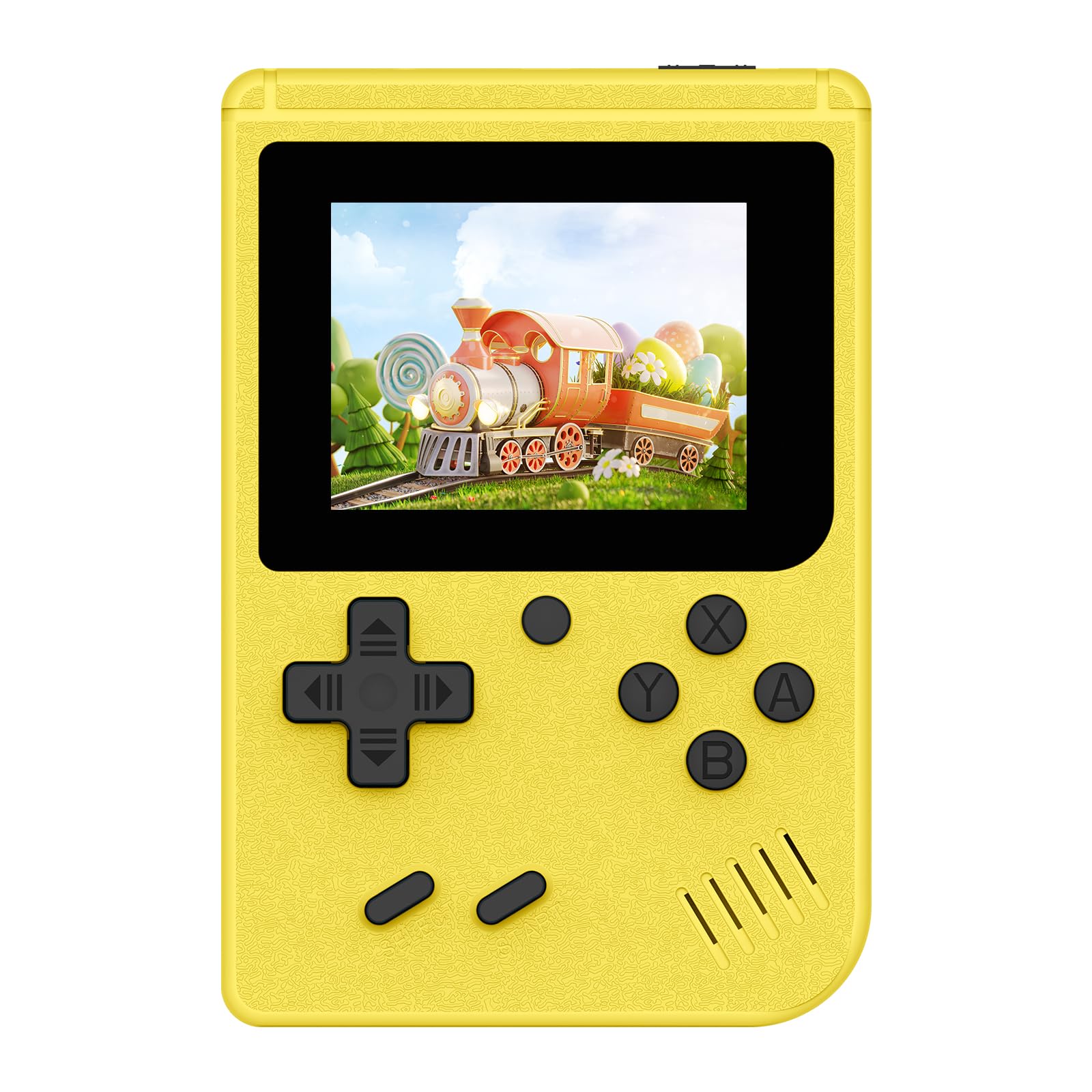Retro Gaming Console, Portable Video Game Console with 3.0 inch IPS Screen and Preloaded 400 Classic Video Games, Mini Retro Handheld Game Console (Yellow)