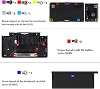 Vista 8 de eXtremeRate Carcasa completa de repuesto negra transparente para Nintendo DS Lite, funda de consola de mano personalizada con botones, lente