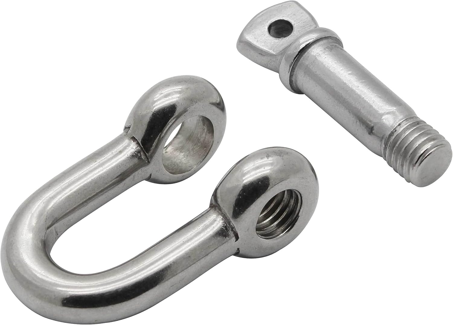 Extreme Max 3006.8285.2 BoatTector Stainless Steel Chain Shackle - 1", 2-Pack