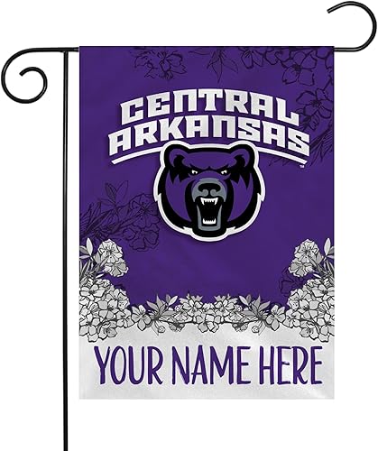 Rico Industries NCAA Central Arkansas Bears - Bandera de jardín personalizada