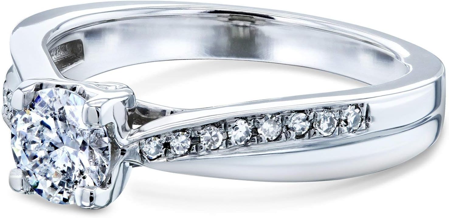 Kobelli Ribbon Bypass Diamond Ring 14k White Gold