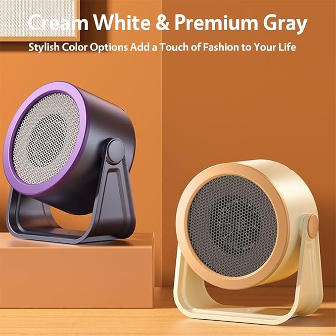 Calefactor Eléctrico Portátil PTC 600W con Ajuste 90° miniatura 3