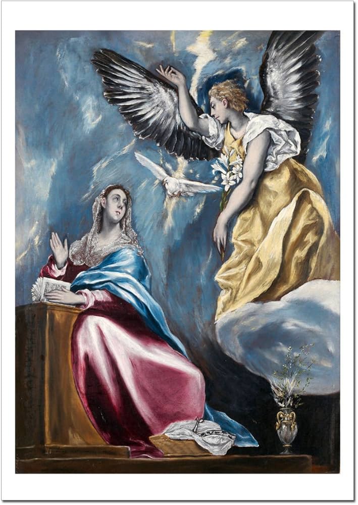 Amazon.co.jp: 世界の名画 エルグレコ 受胎告知 The Annunciation