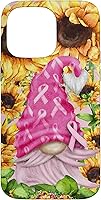 Vista 21 de Funny Breast Cancer Sunflower For Women Cute Pink Gnome Case for iPhone 16