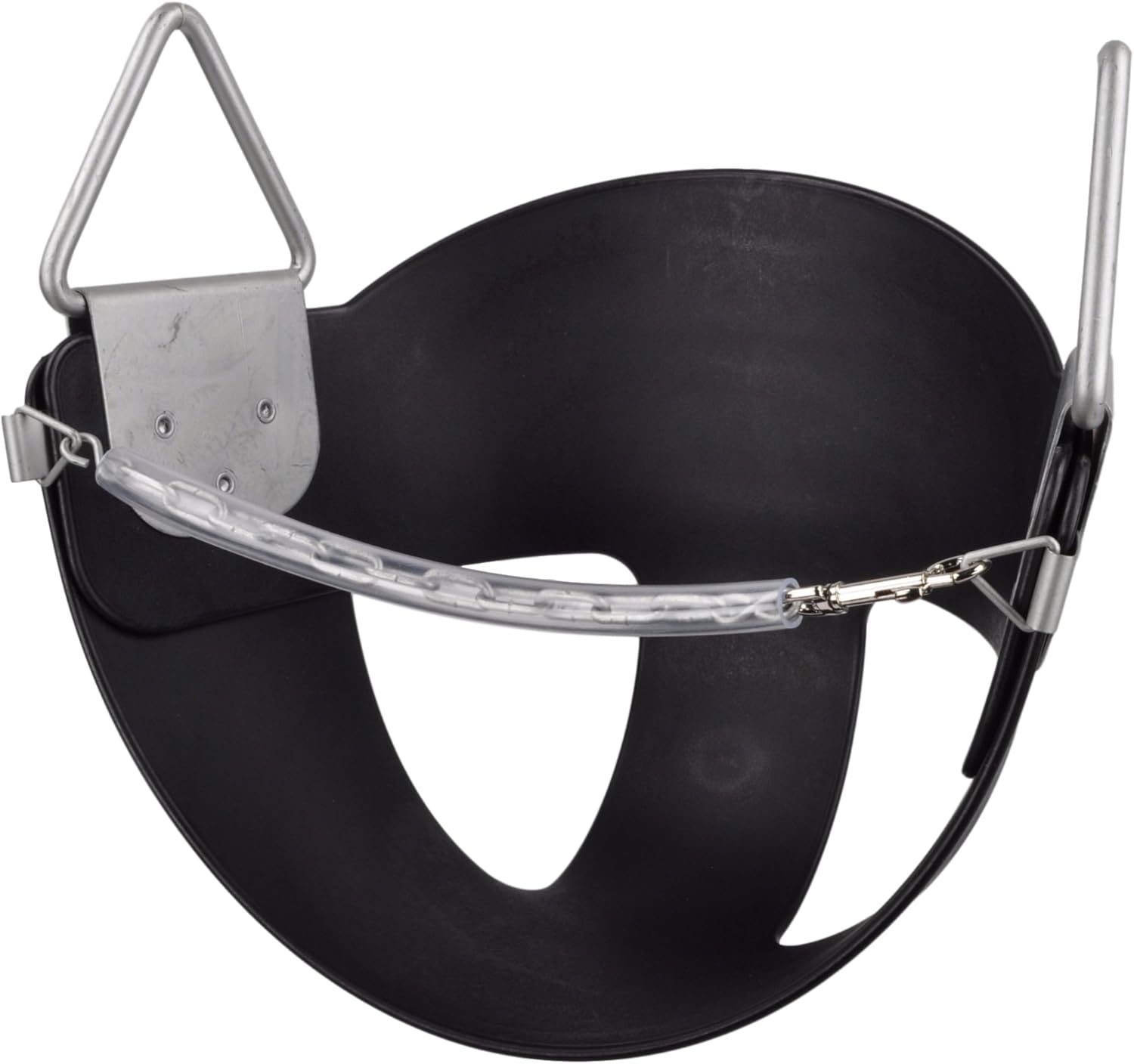 Swing Set Stuff Inc. Half Bucket Swing (Black) -Seat Only- with SSS Logo Sticker