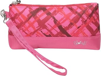 محفظة Glove It النسائية بسحاب للنساء - محفظة معصم للسيدات - حزام قابل للإزالة لسلسلة المفاتيح - مكياج، هاتف محمول، هاتف ذكي، سفر، بطاقات ائتمان - كركديه