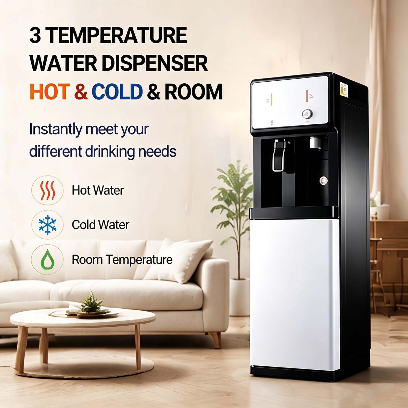 Distributeur d'eau sur Pied pour Cuisine Bureau et Café