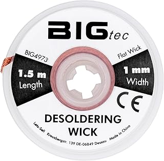 BIGtec Desoldering Braid 1 mm for Solder Remo...,