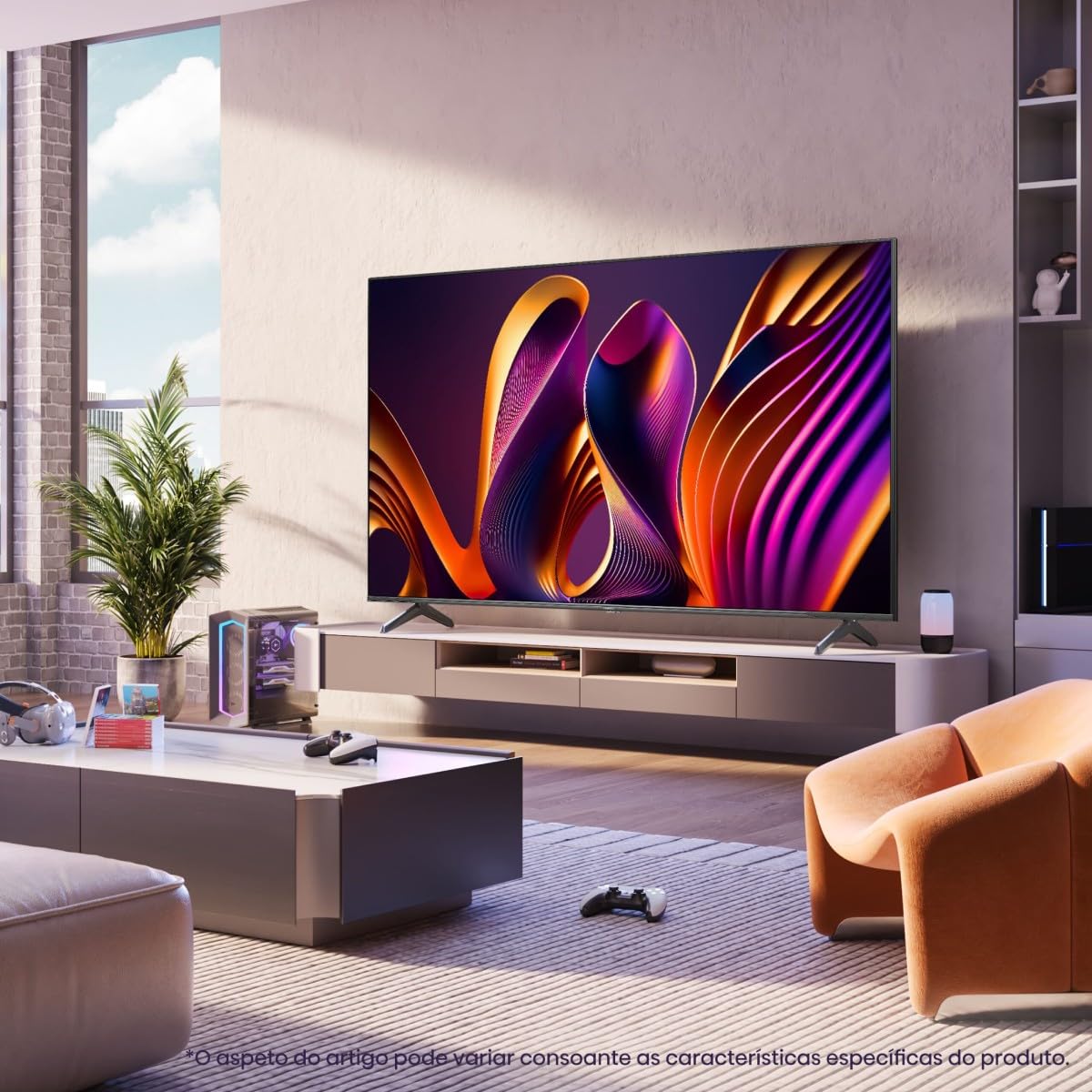 Hisense 75E7NQ - Smart TV 75 Pollici (190,5 cm), DVB-T2, LED, HEVC/H.265, Nero