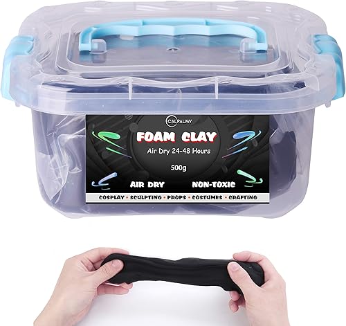 Miniatura 22 de CALPALMY Arcilla seca al aire, paquete de 24 colores, moldeable para cosplay, regalos para niños, proyectos artísticos, escolares y fiestas, para