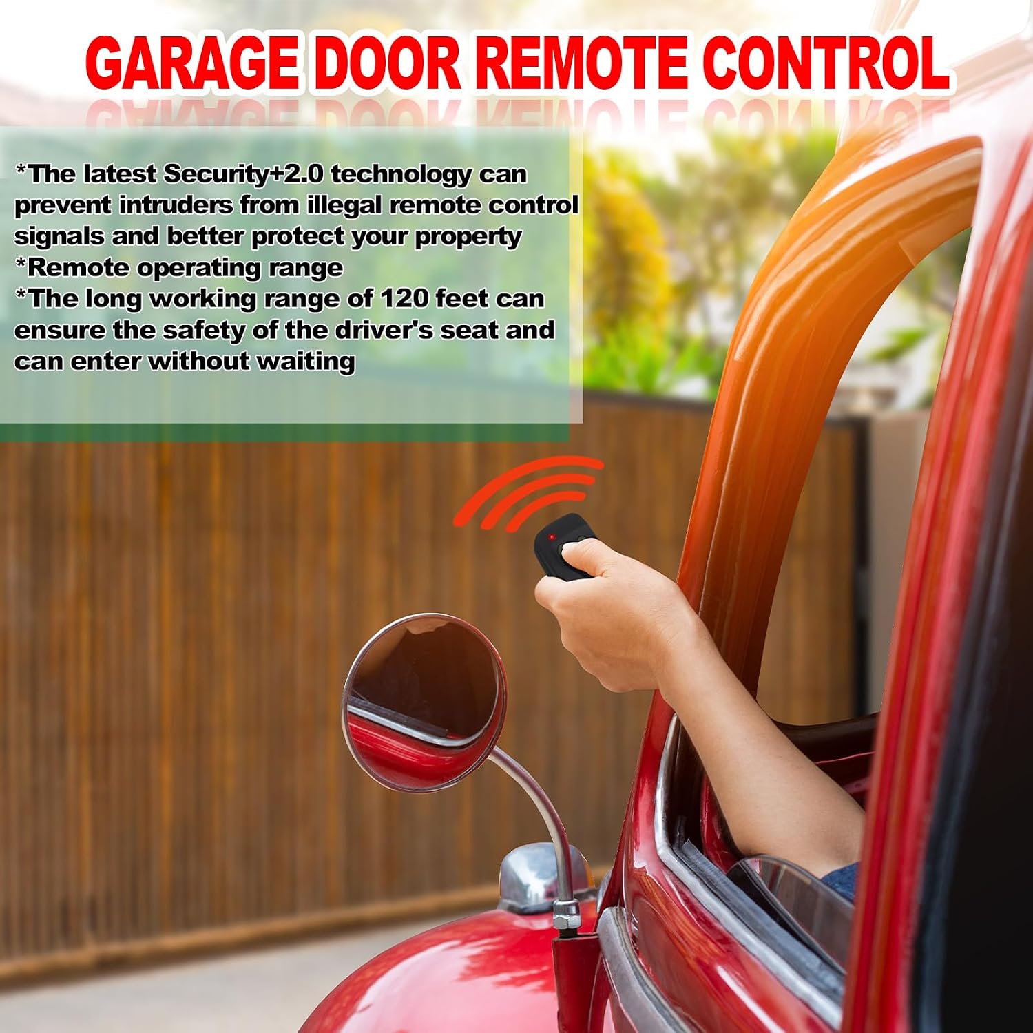 Kingdder 2 Pcs 10 Dip Switch Two Button Garage Door Remote Compatible with Multicode 300mhz 3089 3060 3070 3083 Gate Opener Remote with Keychain, Control 2 Different Doors Simultaneously