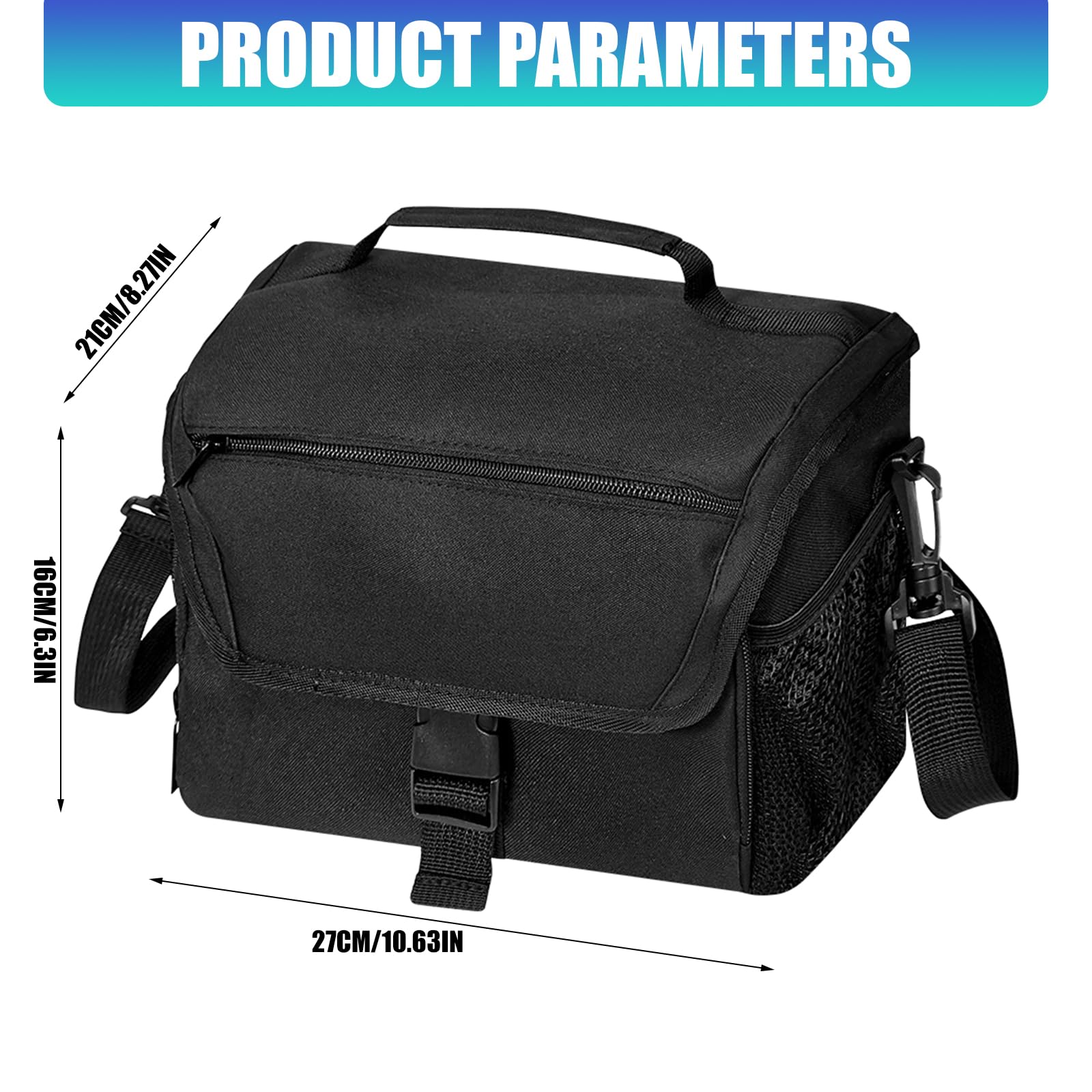 Étui Compact Antichoc pour numérique avec Poche antivol et pour Appareil Photo de Voyage à Doublure Douce