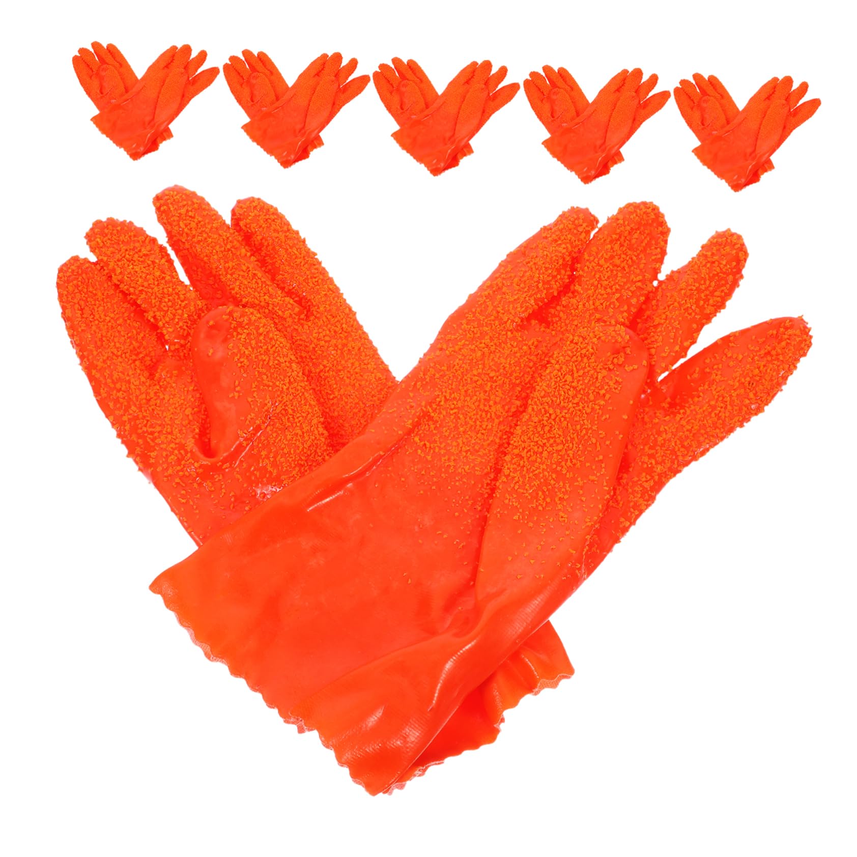 Guantes de Limpieza de Tuberías Impermeables y Resistentes, 6 Pares