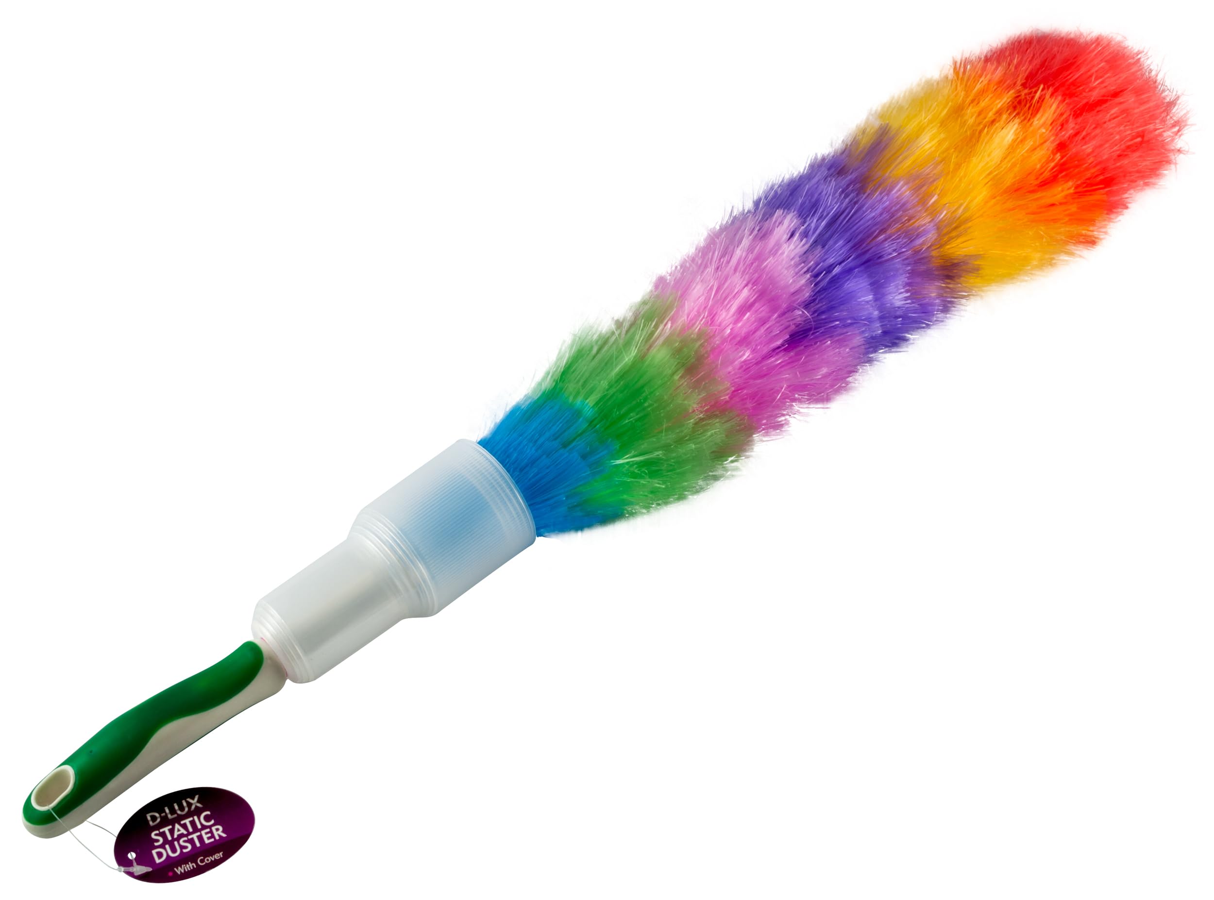 Zale Yardley [Multiple] Static Duster, Feather, Plastic, Assorted Colours (1Pc), Dust Cleaner, Dust Remover, Bendable, Washable