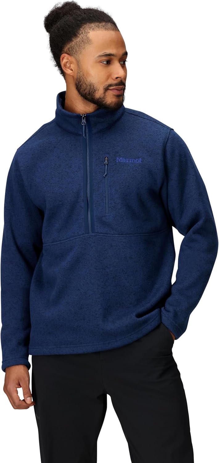 MARMOT Men’s Half-Zip Fleece Jacket – Drop Line Style