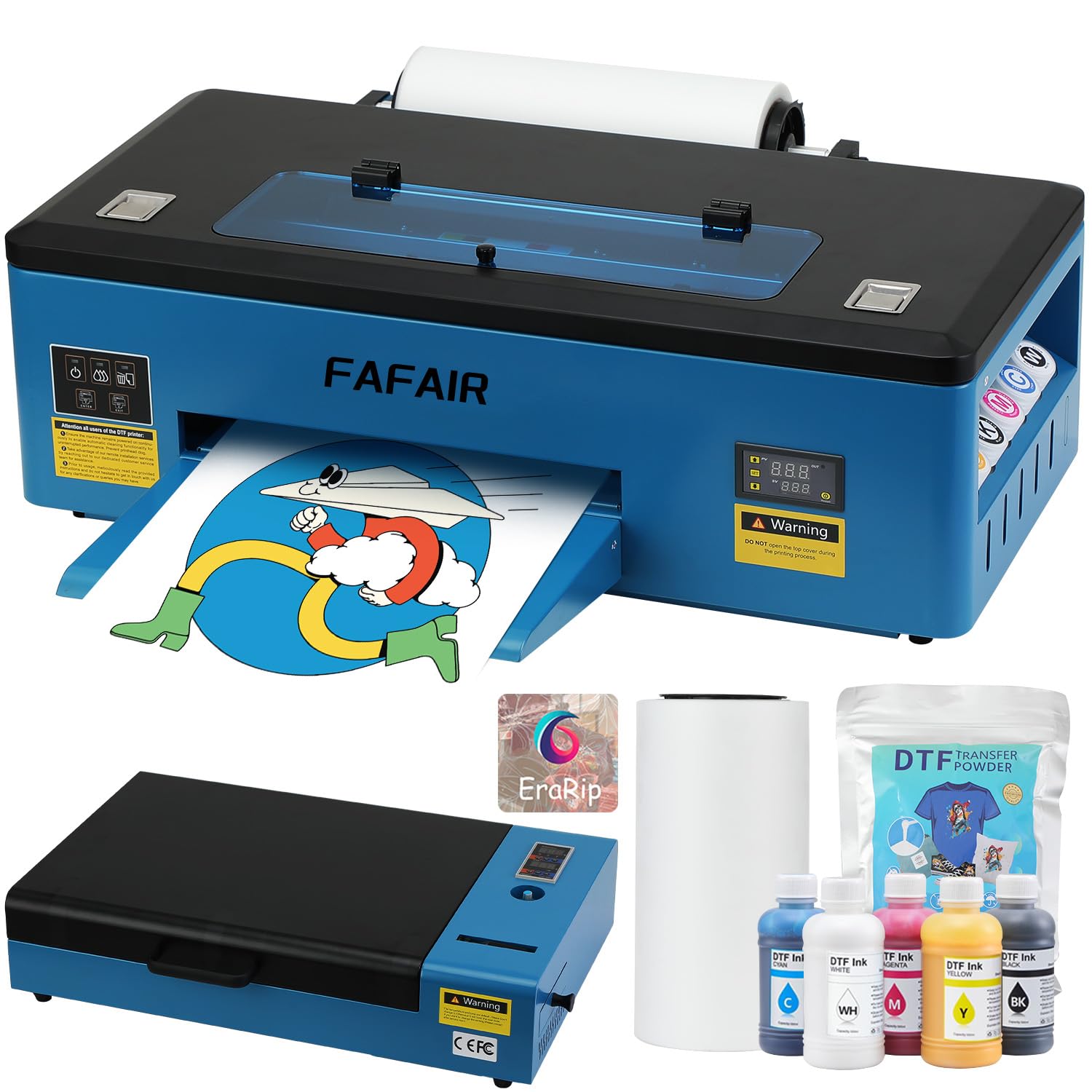 A3 L1800 DTF Printer, Transfer Machine with Erarip Software (Printer+Oven)