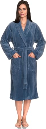 TowelSelections Womens Robe Super Soft Plush Bathrobe Fleece Spa Bath Robe for Women