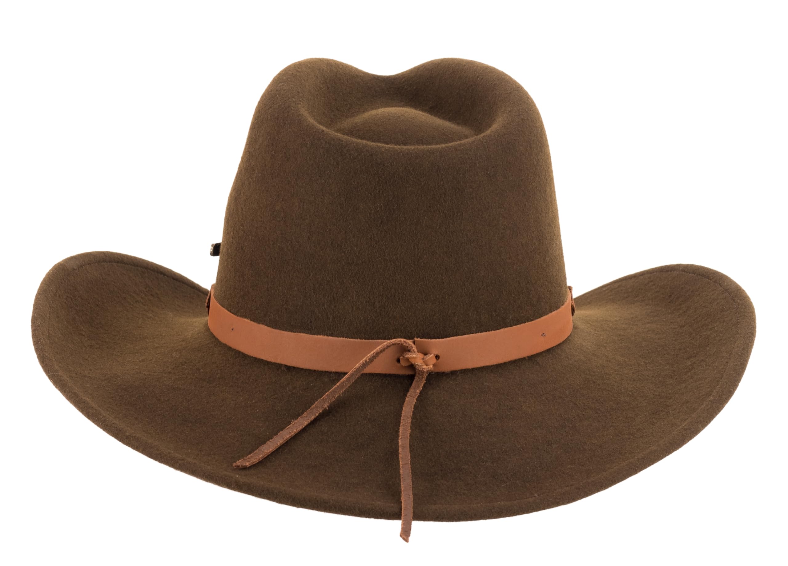 SCIPPIS Bandit Westernhut aus Wolle – Wasserabweisender Cowboyhut mit formbarer Drahtkrempe & Lederband – Unisex