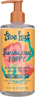 Tree Hut Sunkissed Poppy Serum Infused Hand Wash, Nourish & Hydrate Hands with Strengthening Skin Care, Long Lasting Scent, Cleanse & Lock in Moisture, 11 fl oz.
