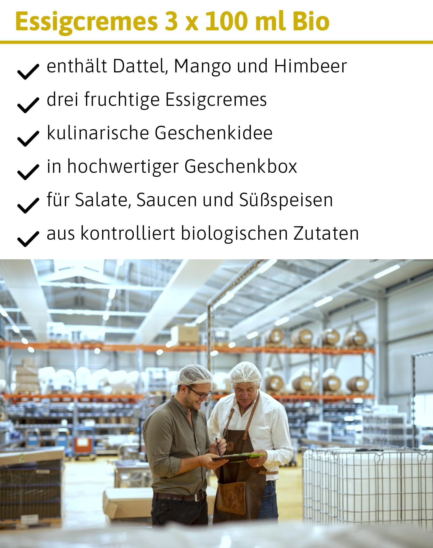 Ölmühle Solling Organic Vinegar Cream Set