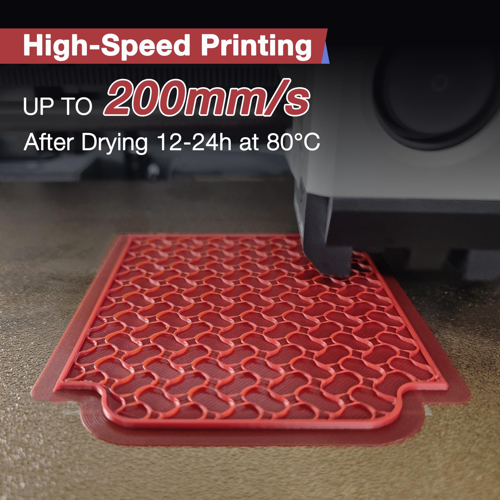 YXPOLYER Filament nylonowy PA6, 1 kg, z odporną na wysoką temperaturę szpulą kompatybilną z AMS, filament do drukowania 3D, szybki Easy PA, 1,75 mm